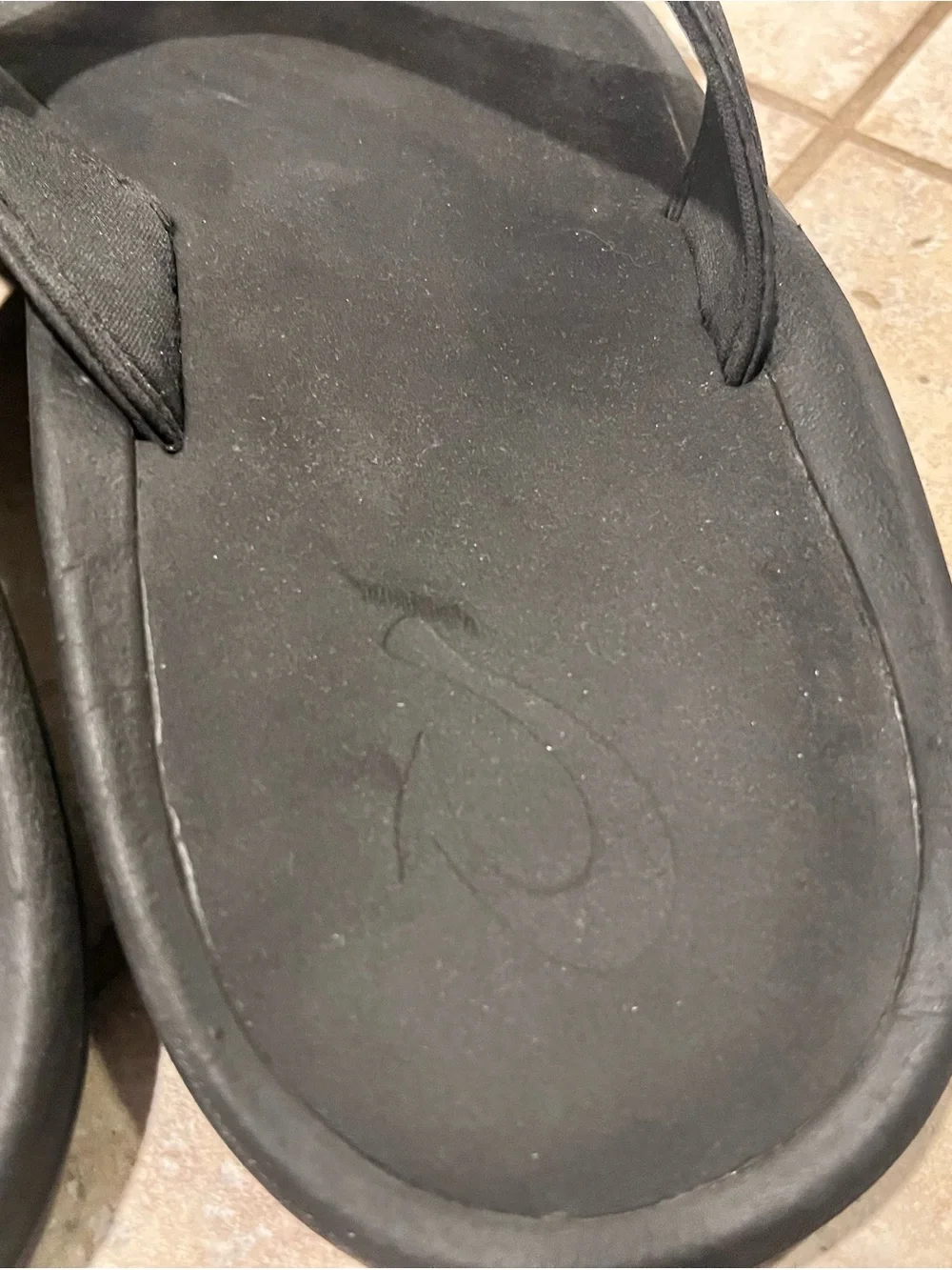 OLUKAI Ohana Men's Beach Sandals Black Size 13 EUC Flip Flops WOW